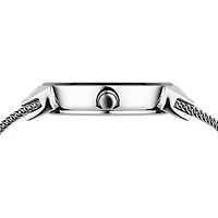 Bering Womens Blue Stainless Steel Bracelet Watch 10126-3073