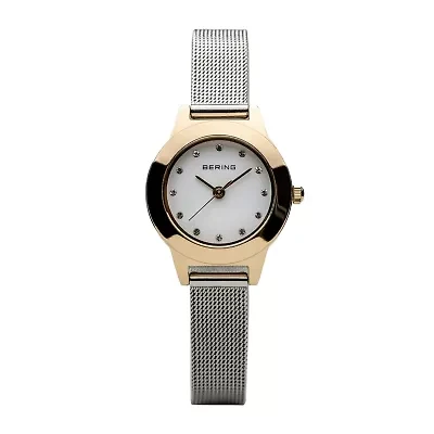 Bering Womens Silver Tone Stainless Steel Bracelet Watch 11125-010