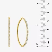 Diamond Addiction (G-H / Si2-I1) 1 CT. T.W. Lab Grown White Diamond 10K Gold Hoop Earrings