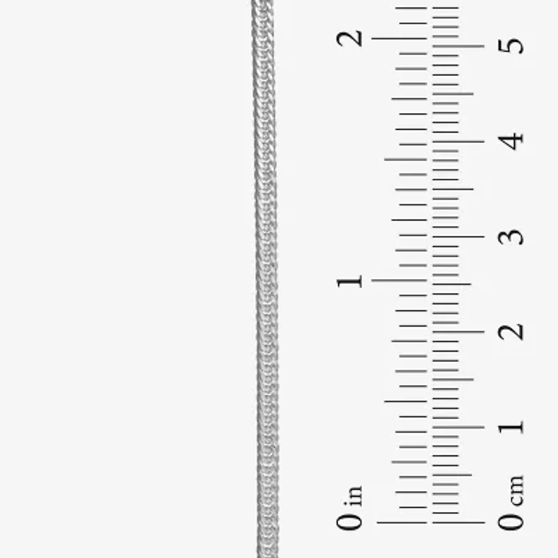 Made in Italy Womens Sterling Silver 18 Inch Curb Chain Necklace