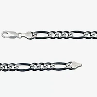 Made in Italy Mens Sterling Silver 8 1/2 Inch Hollow Figaro Chain Bracelet
