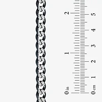 Made in Italy Mens Sterling Silver 8 1/2 Inch Hollow Curb Chain Bracelet