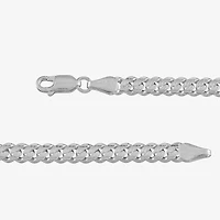 Made in Italy Mens Sterling Silver Inch Curb Chain Necklace