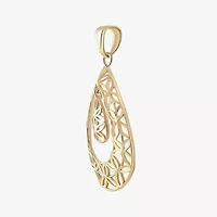 Womens 14K Gold Pear Pendant