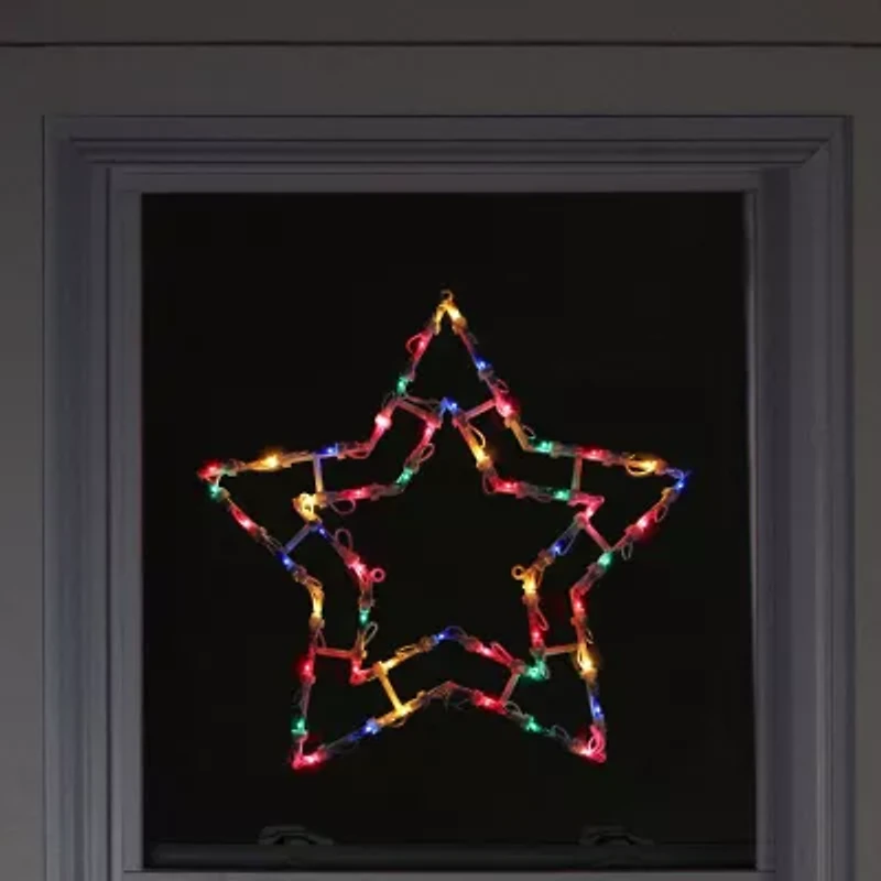 Northlight 16in Prelit Star Christmas Window Decor