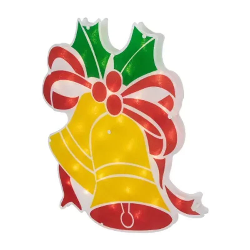 Northlight 19in Prelit Bells Christmas Window Decor