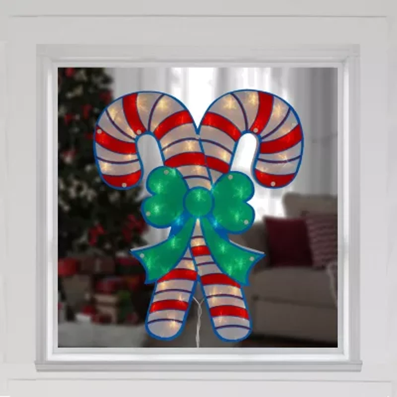 Northlight 18.5in Candy Cane Christmas Window Decor
