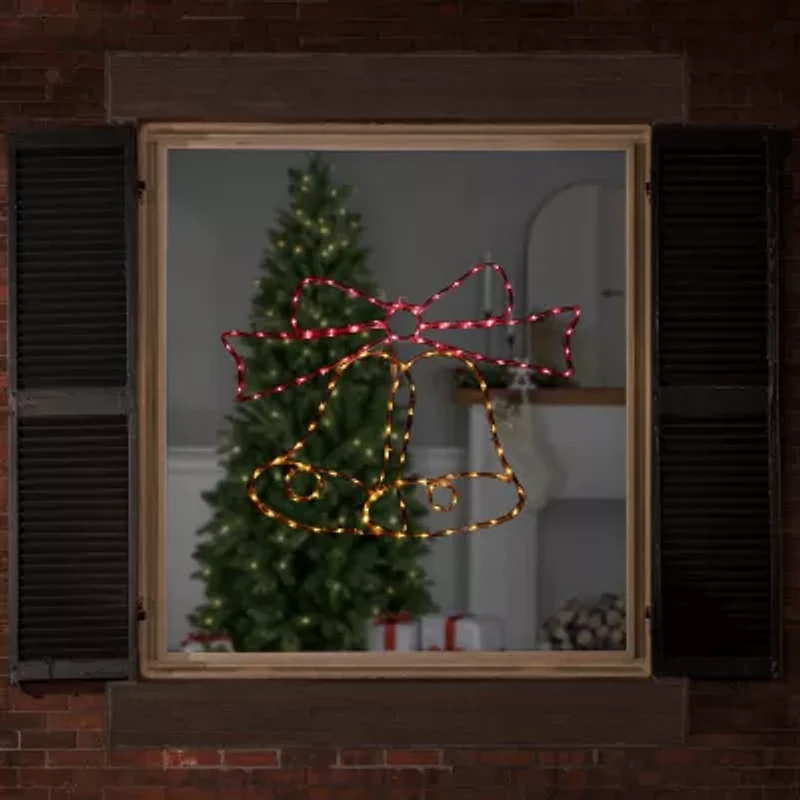 Northlight 23in Led Bow Christmas Window Decor