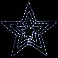 Northlight 24in Led Layered Stars Christmas Window Decor