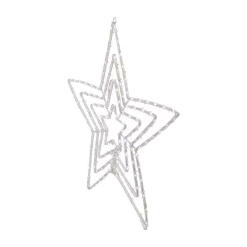 Northlight 24in Led Layered Stars Christmas Window Decor