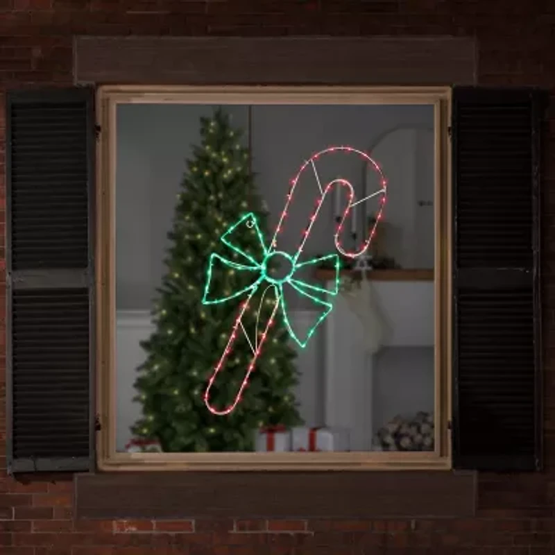 Northlight Led Candy Cane Christmas Window Decor