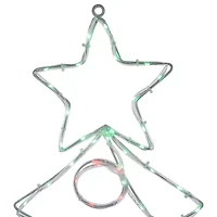 Northlight Led Tree With Ornaments Christmas Window Decor
