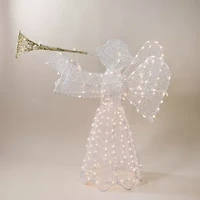 Northlight 3d Pre-Lit Trumpeting Angel Christmas Yard Art