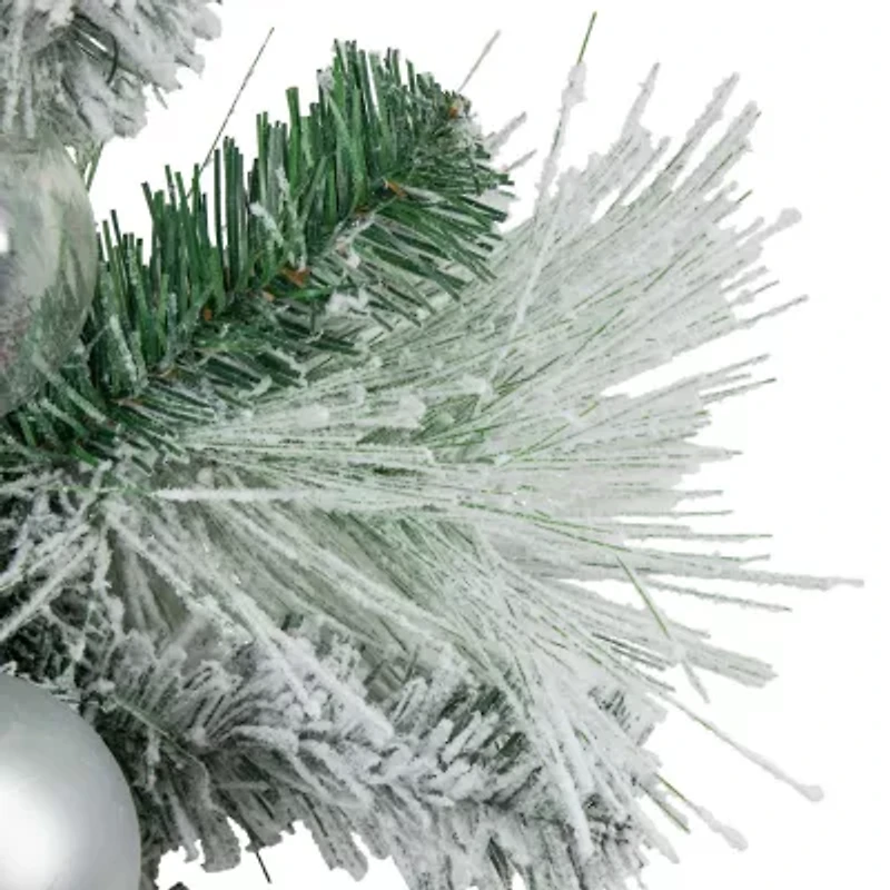 Northlight Flocked Pine   Unlit Christmas Indoor Garland