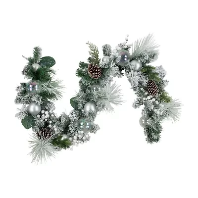 Northlight Flocked Pine Unlit Christmas Indoor Garland