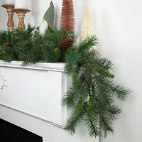 Northlight Pine And Pine Cones Christmas Indoor Garland