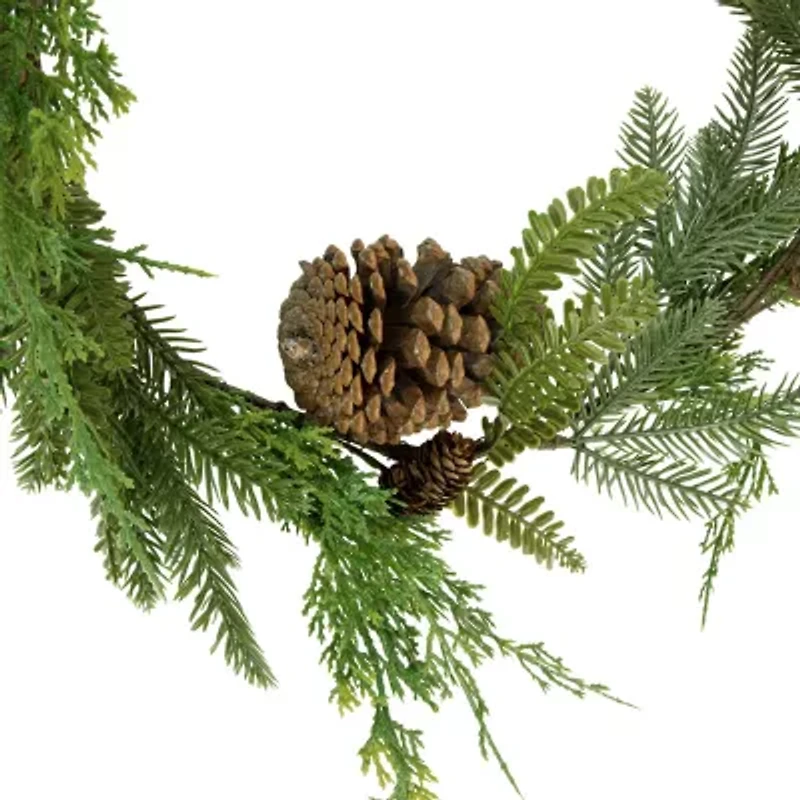 Northlight 5ft Pine And Pinecone   Unlit Christmas Indoor Garland