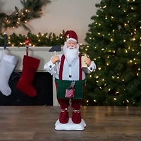 Northlight 24in Elf Animated Standing Christmas Santa Figurine