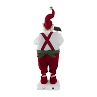 Northlight 24in Elf Animated Standing Christmas Santa Figurine