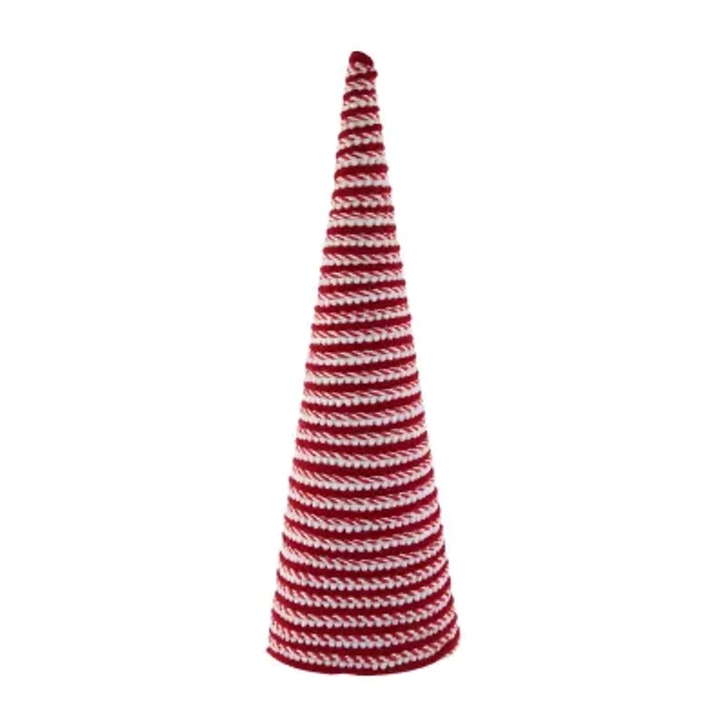 Northlight 19.5in Candy Cane Swirled Cone Tree Christmas Tabletop Decor