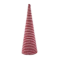 Northlight 19.5in Candy Cane Swirled Cone Tree Christmas Tabletop Decor
