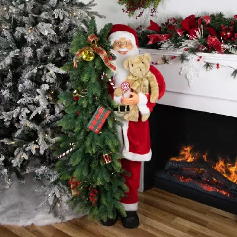 Northlight Musical Christmas Santa Figurine