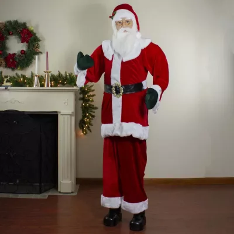 Northlight Life Size Plush Christmas Santa Figurine
