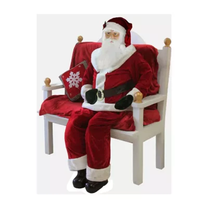 Northlight Life Size Plush Christmas Santa Figurine