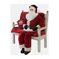 Northlight Life Size Plush Christmas Santa Figurine