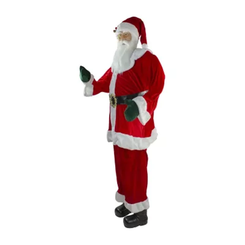 Northlight Life Size Plush Christmas Santa Figurine