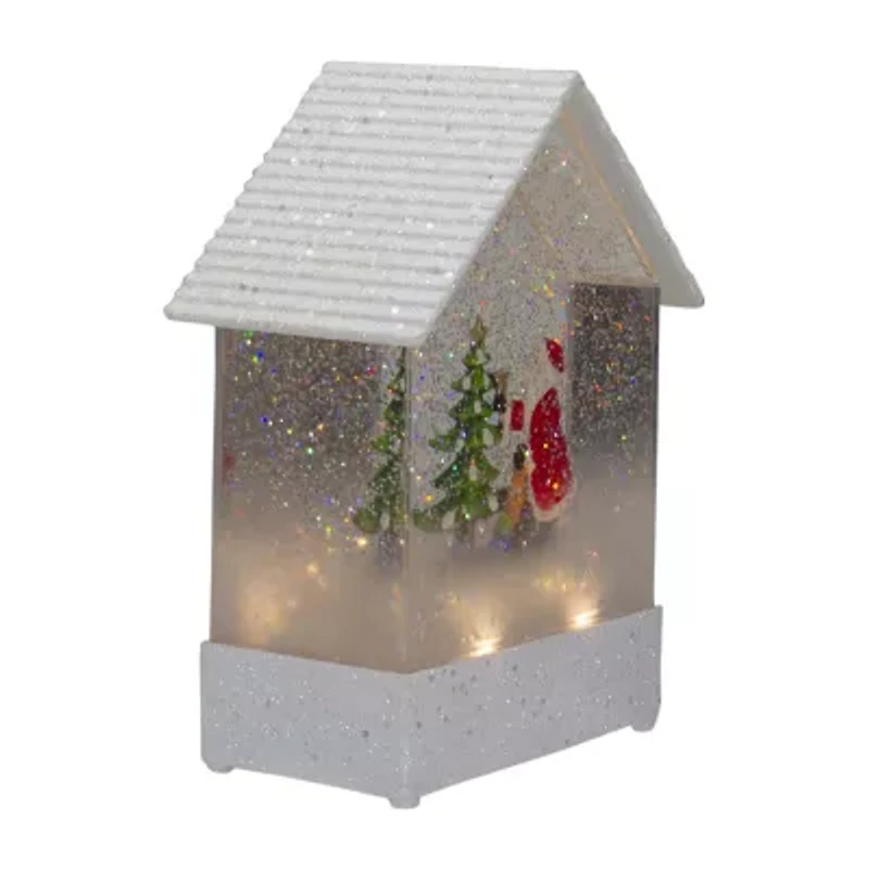Northlight 8.25in House Shape Christmas Snow Globe