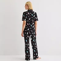 Sleep Chic Womens Short Sleeve 2-pc. Pajama Sets
