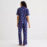 Sleep Chic Womens Short Sleeve 2-pc. Pajama Sets