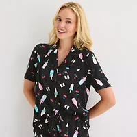 Sleep Chic Womens Short Sleeve 2-pc. Pajama Sets