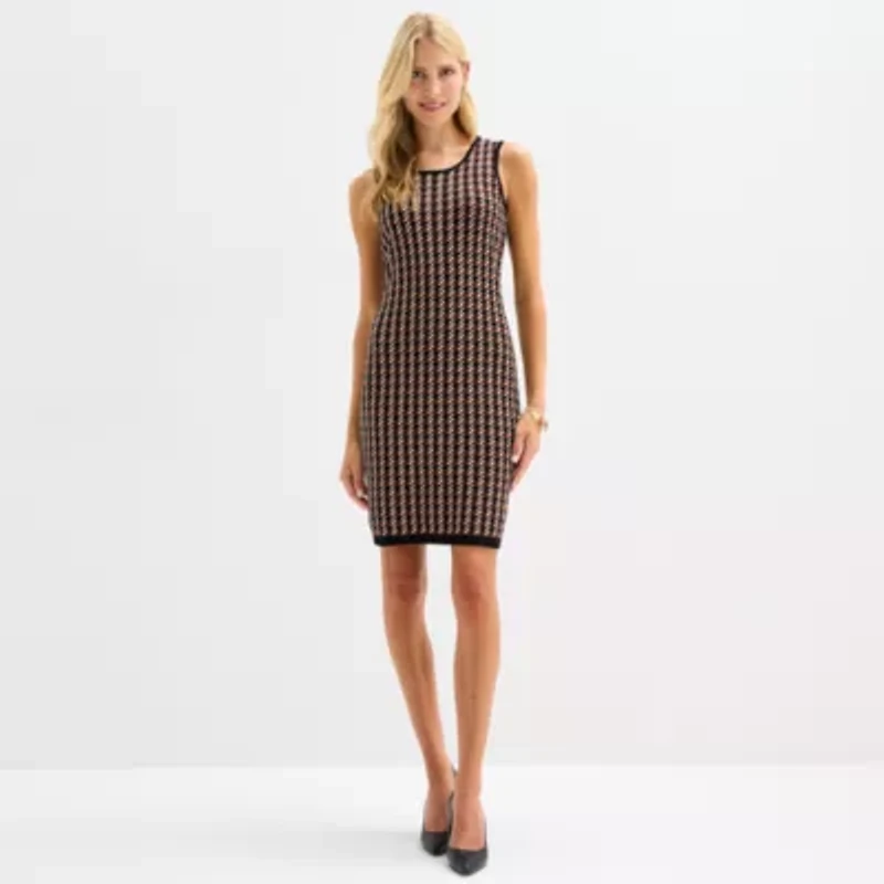 Melonie T Womens Sleeveless Sweater Dress