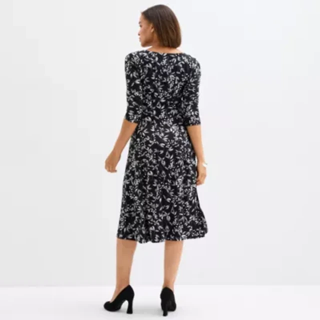 green emerald velvet dress Fate: First Hand Coral Orange Floral Midi Dress – Shop the Mint main image 1