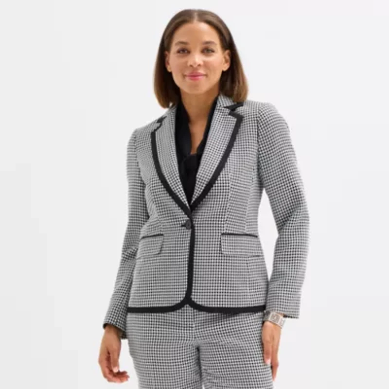 Black Label by Evan-Picone Womens Classic Fit Suit Jacket