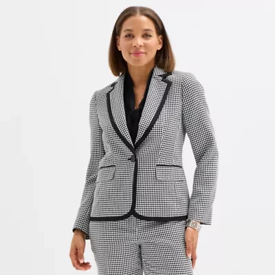 Black Label by Evan-Picone Womens Classic Fit Suit Jacket