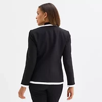 Black Label by Evan-Picone Womens Classic Fit Suit Jacket