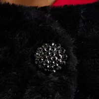 Danny & Nicole Womens Faux Fur Shrug