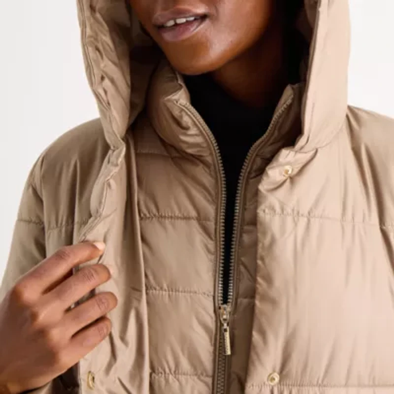 Gallery Womens Hooded Heavyweight Puffer Jacket