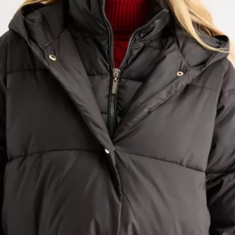 Gallery Womens Hooded Heavyweight Puffer Jacket
