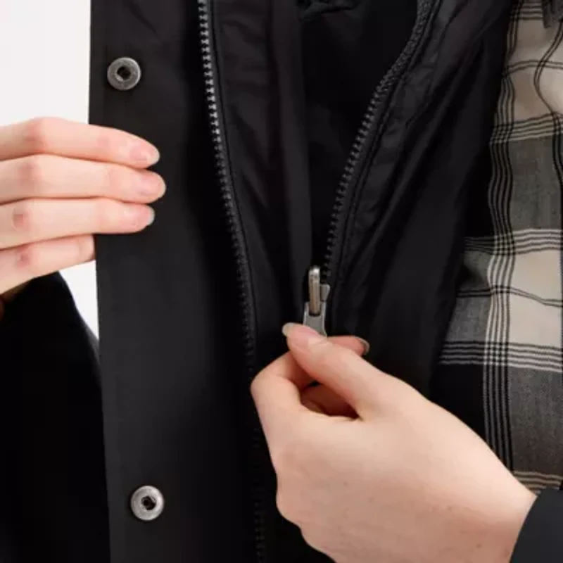 St. John's Bay Womens Hooded Midweight System Jacket