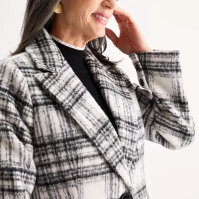Liz Claiborne Womens Heavyweight Car Coat