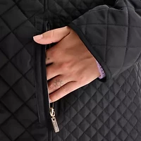 Gallery Womens Hooded Midweight Plus Quilted Jacket
