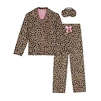 Sleep On It Little & Big Kid Girls Long Sleeve 3-pc. Pajama Sets