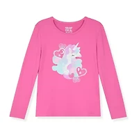 Sleep On It Little & Big Kid Girls Crew Neck Long Sleeve 3-pc. Pajama Sets