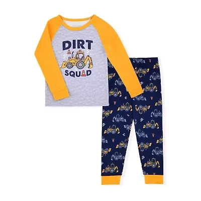Sleep On It Toddler Boys Crew Neck Long Sleeve 2-pc. Pajama Sets