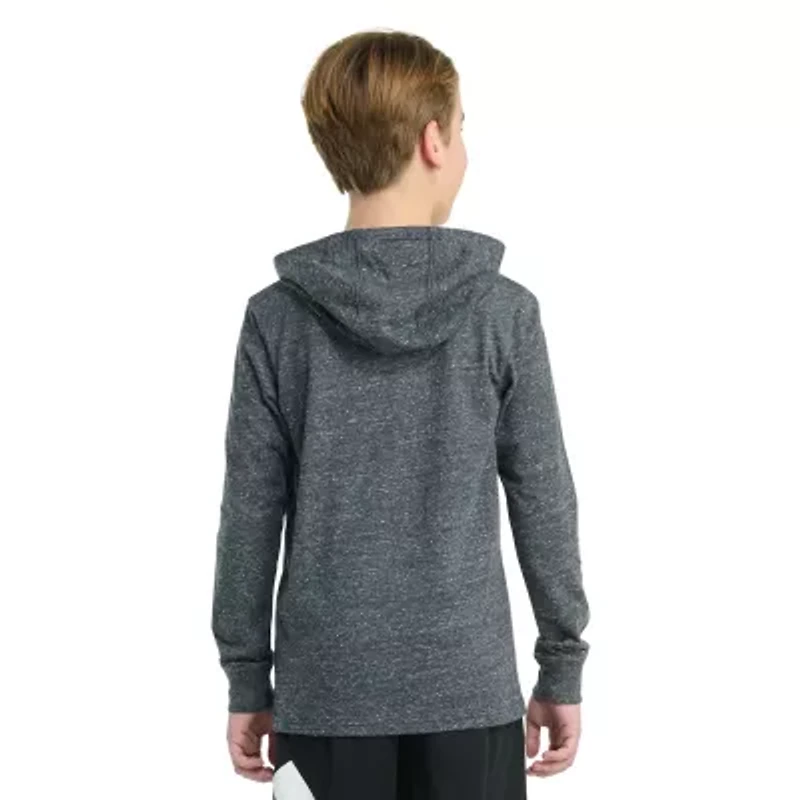 adidas Big Kid Boys Hooded Long Sleeve Regular Fit Graphic T-Shirt