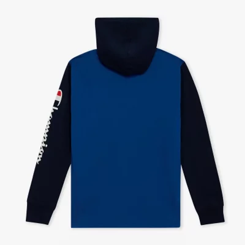 Champion Big Kid Boys Hooded Long Sleeve Regular Fit Graphic T-Shirt